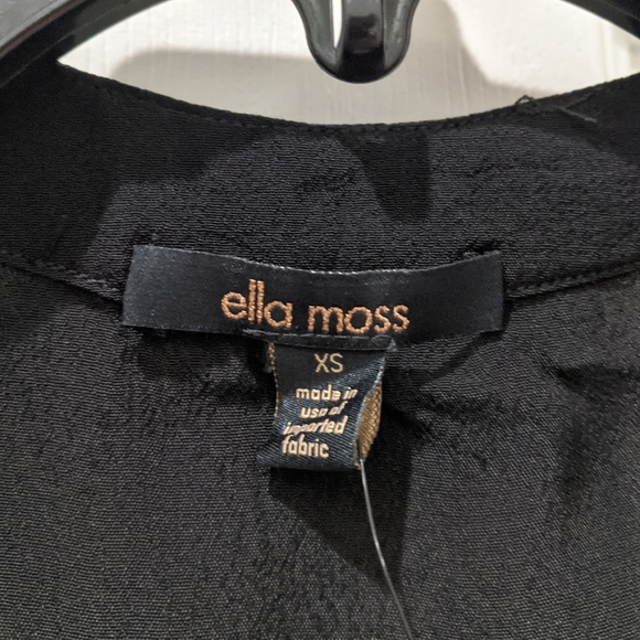 Ella Moss Navy Dot Drape Neck Tank Blouse - Picture 3 of 8